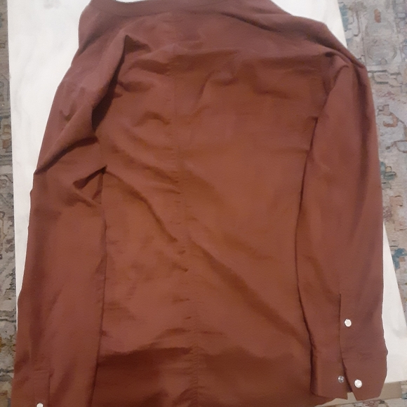 A Number Nine shirt. Brown in color size 3. - Picture 8 of 9